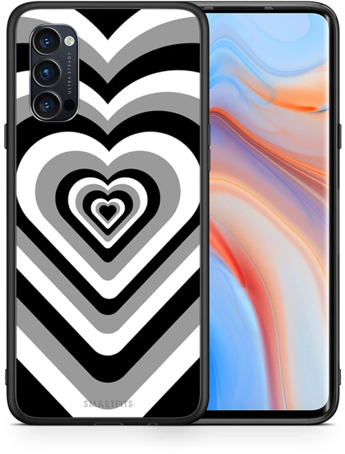 Black Hearts - Oppo Reno4 Pro 5G θήκη