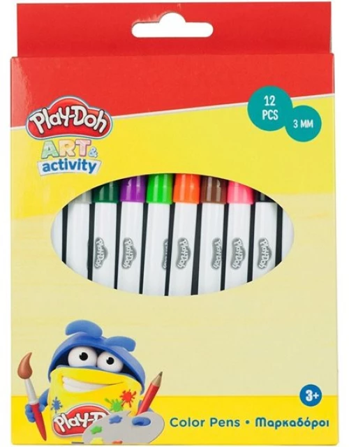 GIM Play-Doh Μαρκαδοροι Ζωγραφικης 12 Χρωματα - 320-00000