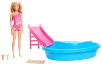 Mattel Κούκλα Barbie Εξωτική Πισίνα - HRJ74