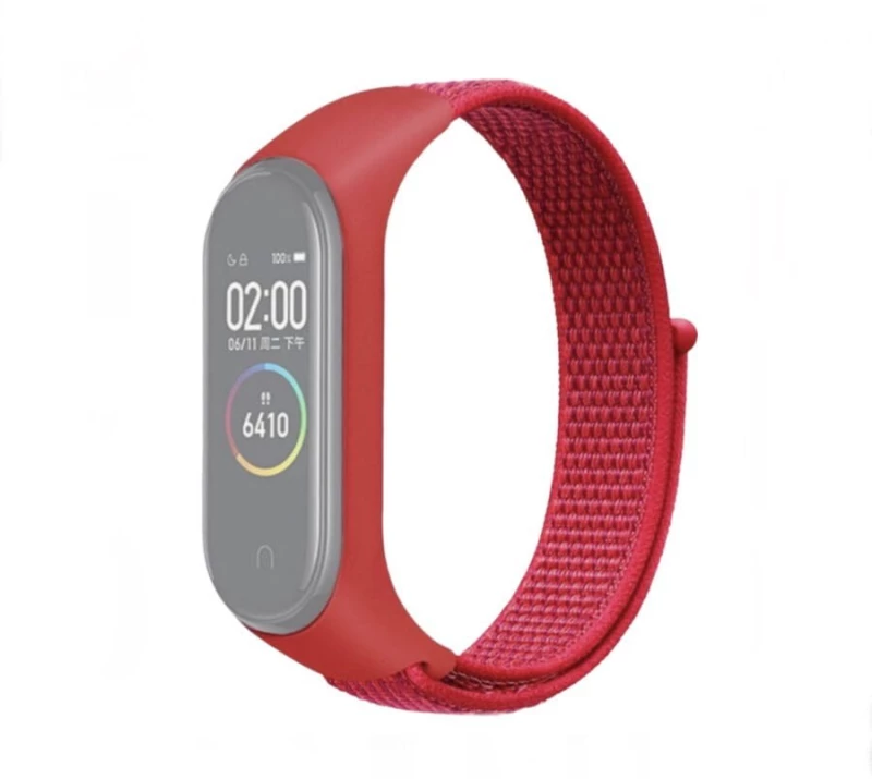 Woven Texture Λουράκι Υφασμάτινο Κόκκινο (Mi Band 3/Mi Smart Band 4)