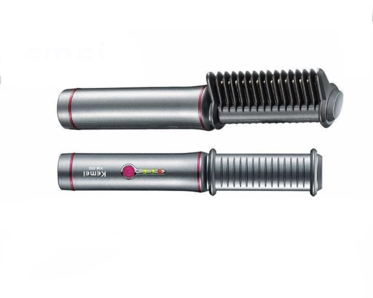 Kemei KM-559 Mini Επαναφορτιζόμενη χτένα ισιώματος μαλλιών
