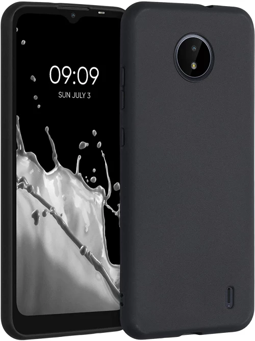 KWmobile Θήκη Σιλικόνης Nokia C20 / C10 - Black (54848.01)