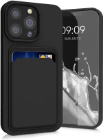 KWmobile Θήκη Σιλικόνης με Υποδοχή για Κάρτα - Apple iPhone 13 Pro - Black (55969.01)