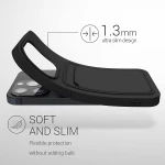 KWmobile Θήκη Σιλικόνης με Υποδοχή για Κάρτα - Apple iPhone 13 Pro - Black (55969.01)