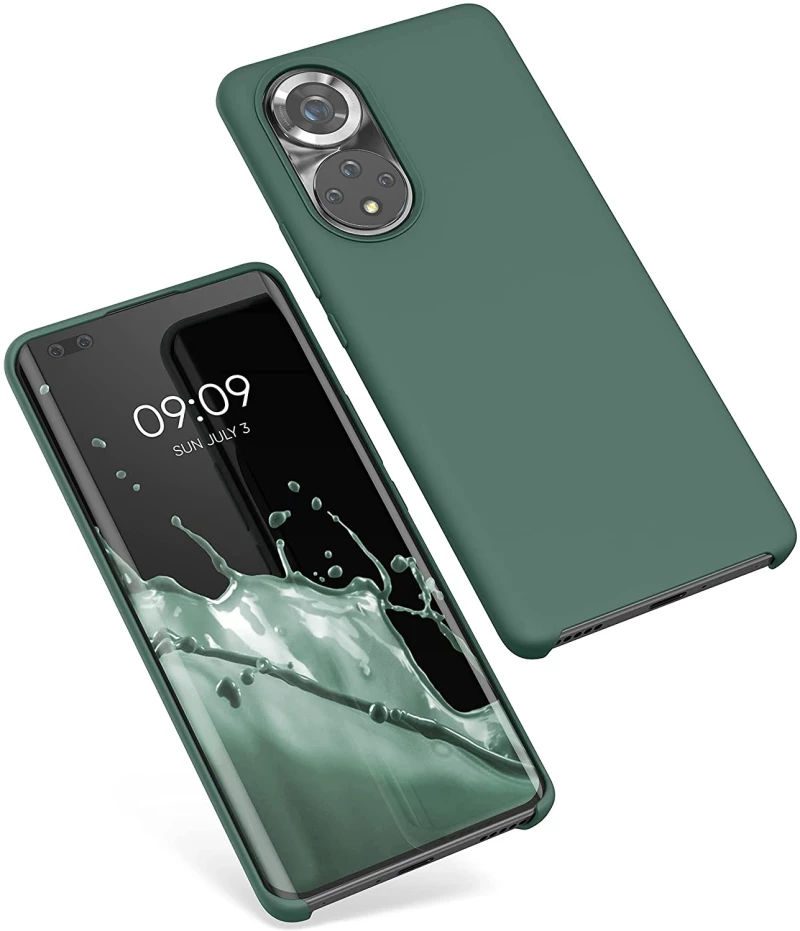 KWmobile Θήκη Σιλικόνης Honor 50 Pro - Soft Flexible Rubber Cover - Forest Green (55482.166)