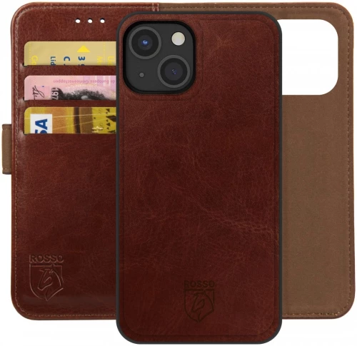 Rosso Element 2 in 1 - PU Θήκη Πορτοφόλι Apple iPhone 13 mini - Brown (8719246324970)