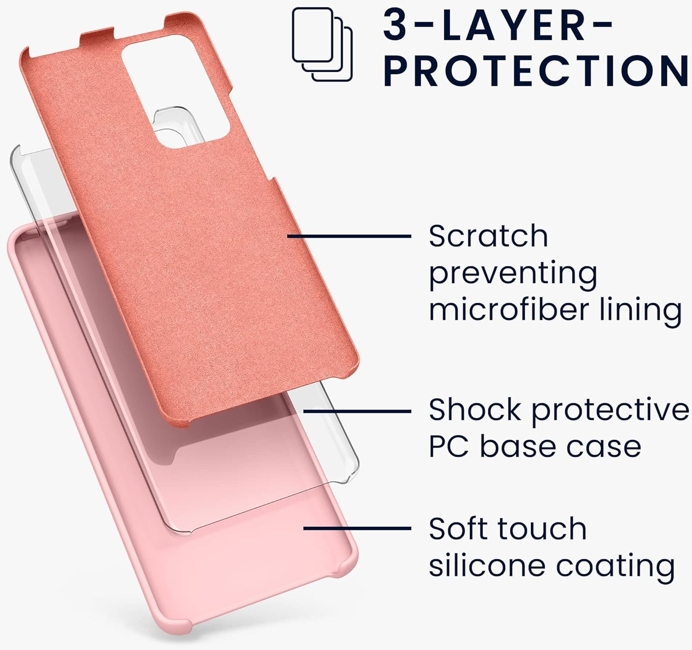 KWmobile Soft Flexible Rubber Cover - Θήκη Σιλικόνης Xiaomi 12 Pro 5G - Rose Tan (57937.193)