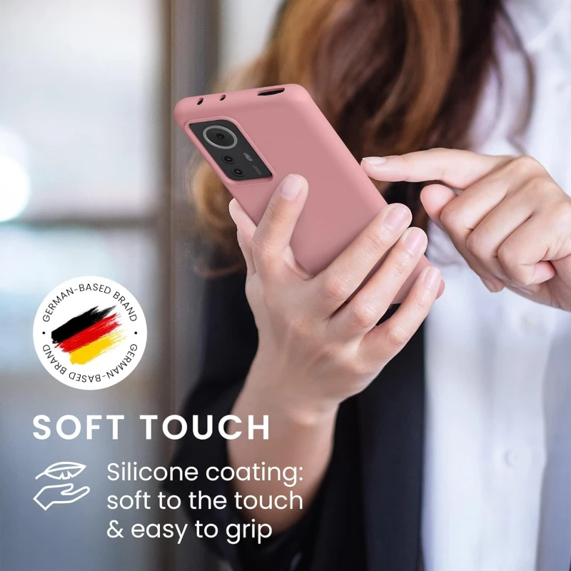 KWmobile Soft Flexible Rubber Cover - Θήκη Σιλικόνης Xiaomi 12 Pro 5G - Rose Tan (57937.193)