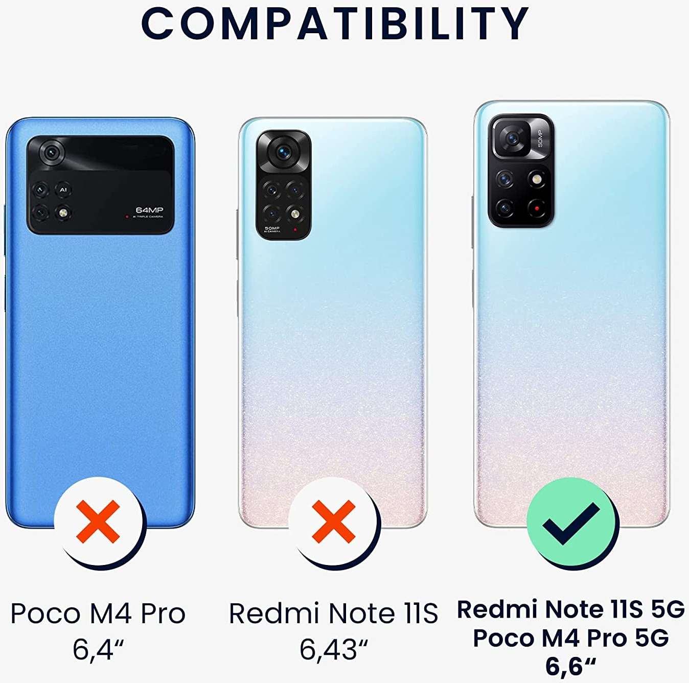 KWmobile Διάφανη Θήκη Σιλικόνης με Λουράκι Λαιμού - Xiaomi Poco M4 Pro 5G / Redmi Note 11S 5G - Transparent / Black (58093.01)