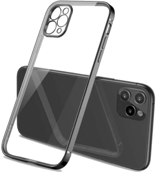 Bodycell HD Διάφανη Θήκη Σιλικόνης Apple iPhone 13 Pro Max - Black (5206015067402)