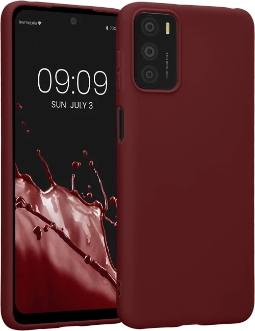 KWmobile Θήκη Σιλικόνης Motorola Moto G42 - Bordeaux Violet (59182.187)