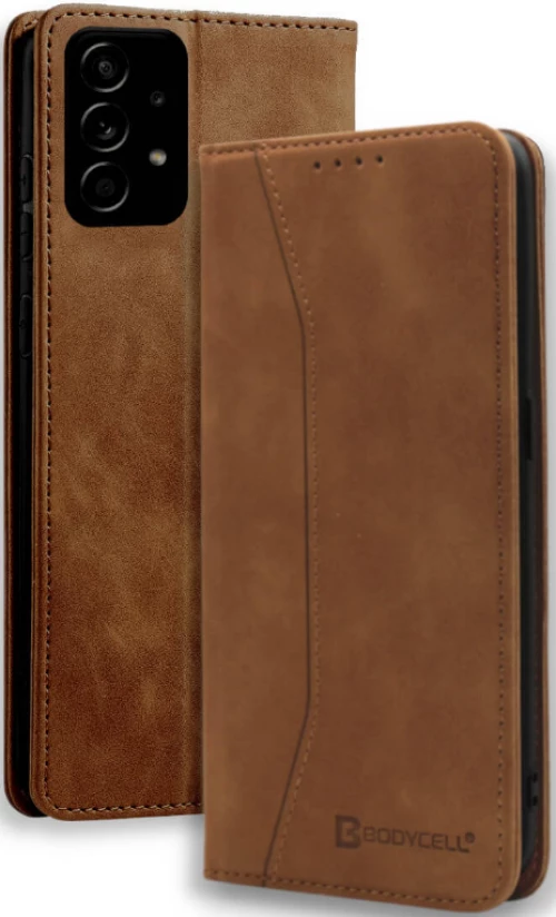Bodycell Θήκη - Πορτοφόλι Samsung Galaxy A23 - Brown (5206015015281)