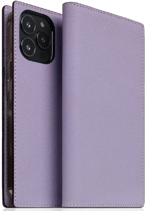 SLG Design D9 France Chevere Sully Leather - Δερμάτινη Θήκη - Πορτοφόλι Flip Apple iPhone 14 Pro Max - Lavenda (SD-D9C-DC-IP14PM-LV)