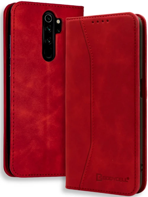 Bodycell Θήκη - Πορτοφόλι Xiaomi Redmi Note 8 Pro - Red (5206015059568)