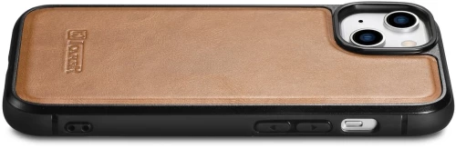 iCarer Oil Wax Leather Cover - Δερμάτινη Θήκη με TPU Bumper - Apple iPhone 14 Plus - Camel Tan (WMI14220719-TN)