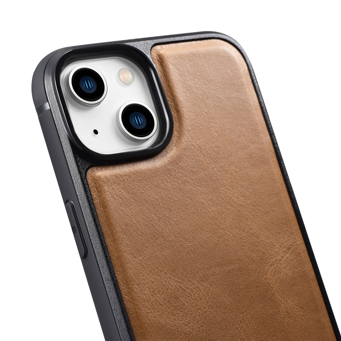 iCarer Oil Wax Leather Cover - Δερμάτινη Θήκη με TPU Bumper - Apple iPhone 14 Plus - Camel Tan (WMI14220719-TN)