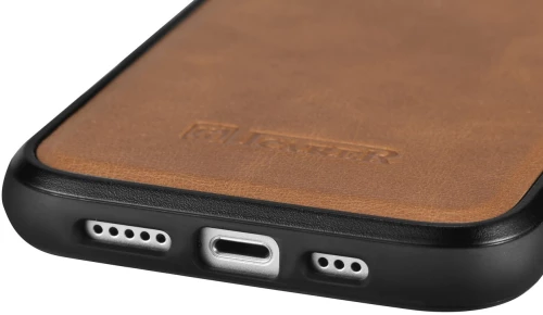 iCarer Oil Wax Leather Cover - Δερμάτινη Θήκη με TPU Bumper - Apple iPhone 14 Plus - Camel Tan (WMI14220719-TN)