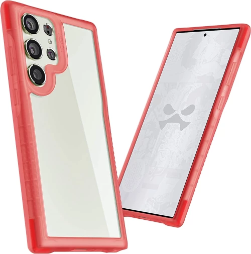 Ghostek Covert 6 - Διάφανη Ανθεκτική Αντιμικροβιακή Θήκη - Samsung Galaxy S23 Ultra - Pink (GHOCAS3352)