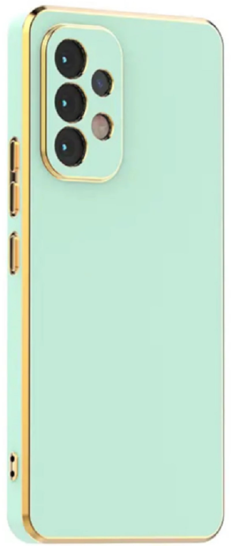 Bodycell Gold Plated - Θήκη Σιλικόνης Samsung Galaxy A72 - Mint Green (5206015069659)