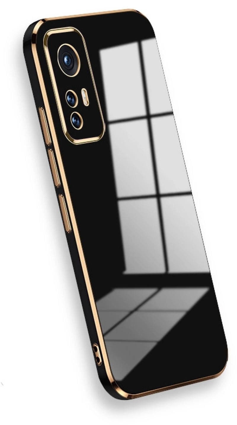 Bodycell Gold Plated - Θήκη Σιλικόνης Xiaomi 12 Pro 5G - Black (5206015069796)