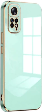 Bodycell Gold Plated - Θήκη Σιλικόνης Xiaomi Redmi Note 11 4G / Redmi Note 11S - Mint Green (5206015070044)