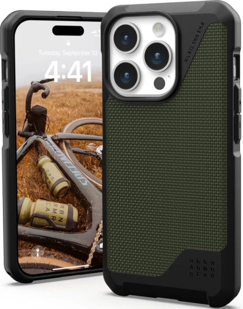 UAG Metropolis LT - Ανθεκτική MagSafe Θήκη Apple iPhone 15 Pro - Kevlar Olive (114277113972)