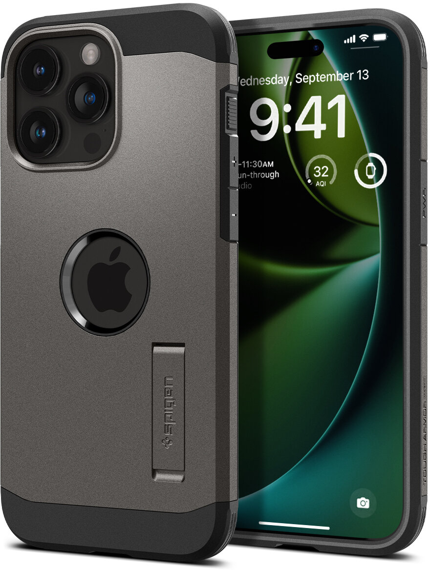 Spigen Tough Armor MagFit - Ανθεκτική Θήκη MagSafe Apple iPhone 15 Pro Max - Gunmetal (ACS06593)