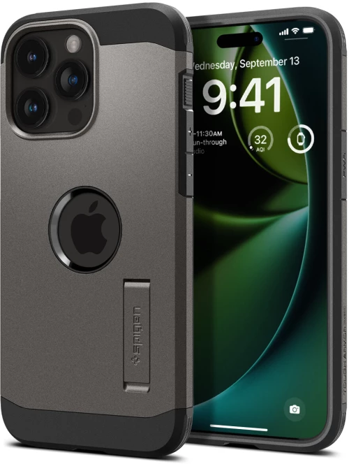 Spigen Tough Armor MagFit - Ανθεκτική Θήκη MagSafe Apple iPhone 15 Pro Max - Gunmetal (ACS06593)