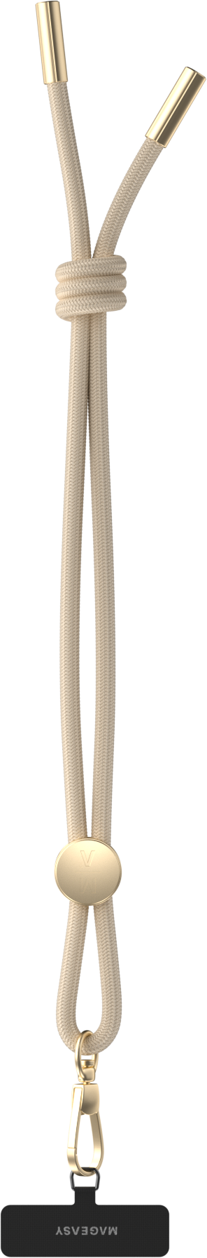 SwitchEasy MagEasy Wrist Strap & Strap Card 6.0mm - Αποσπώμενο Λουράκι Χειρός για Θήκες Κινητών iPhone - Beige (MPHIPH158BI23)