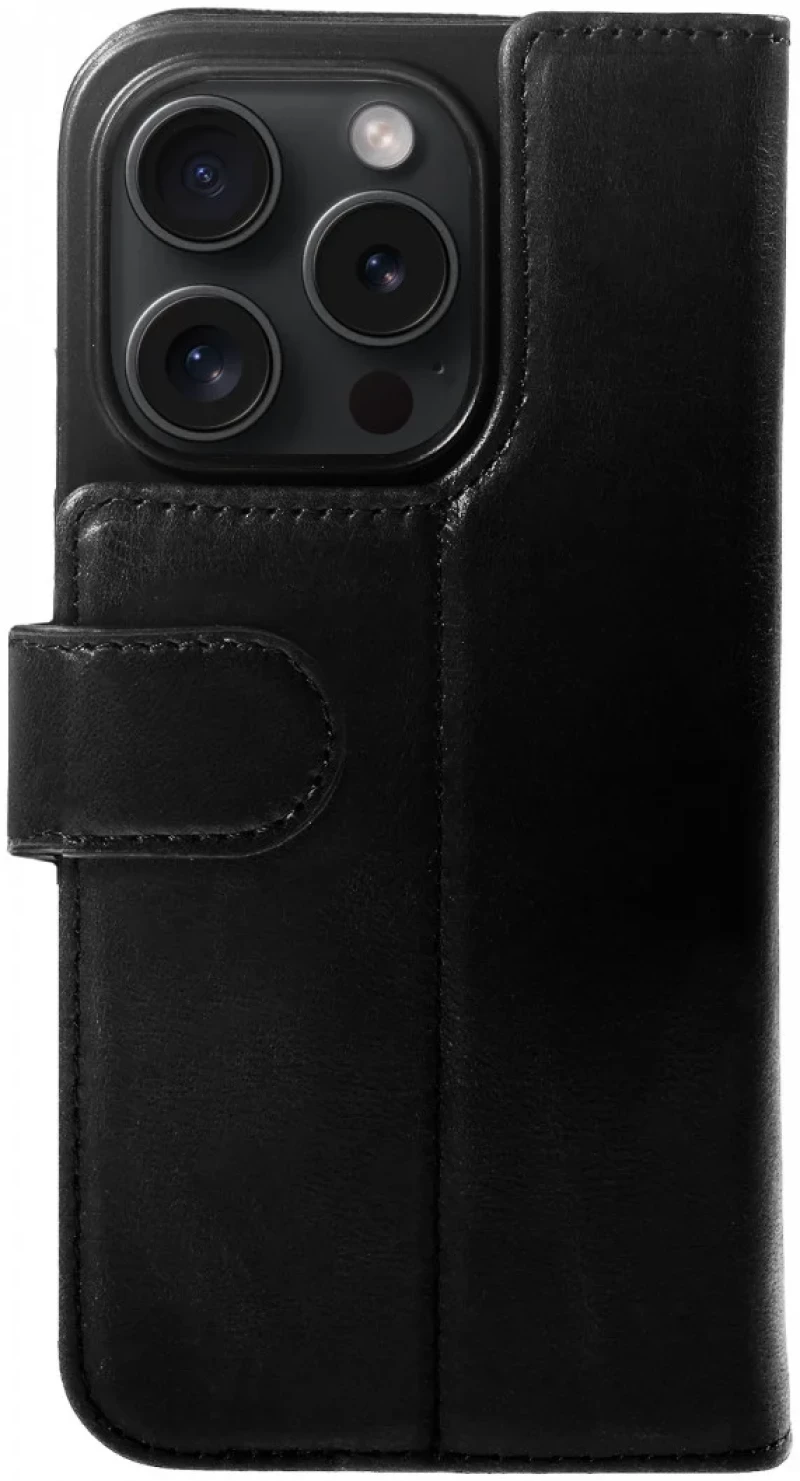 Rosso Elite - MagSafe Δερμάτινη Θήκη / Πορτοφόλι - Apple iPhone 14 Pro - Black (8719246420092)