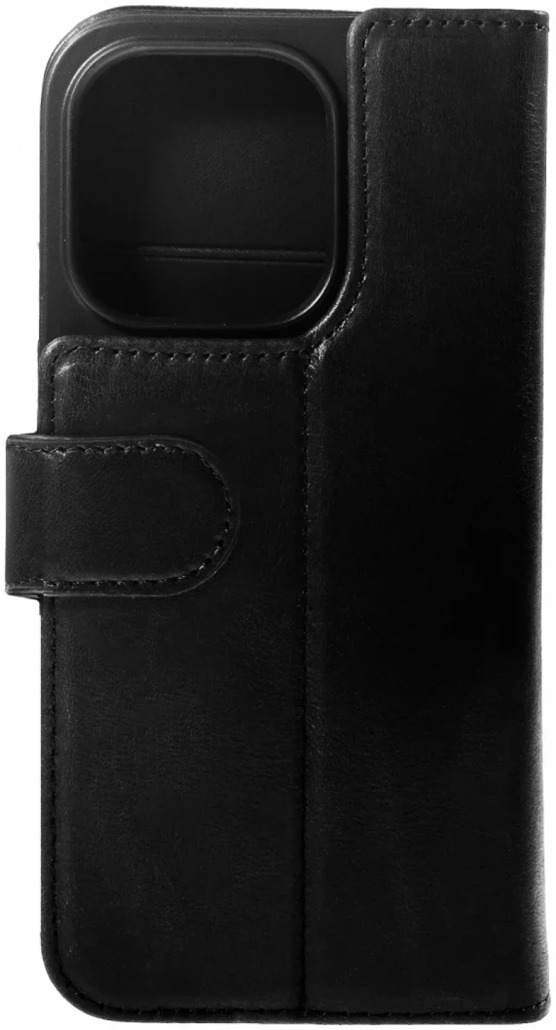 Rosso Elite - MagSafe Δερμάτινη Θήκη / Πορτοφόλι - Apple iPhone 14 Pro - Black (8719246420092)