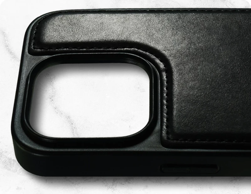 Rosso Elite - MagSafe Δερμάτινη Θήκη / Πορτοφόλι - Apple iPhone 14 Pro - Black (8719246420092)
