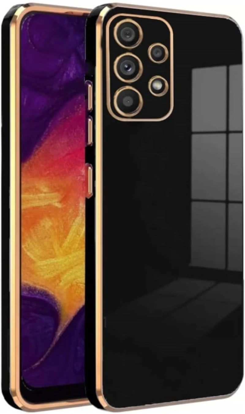 Bodycell Gold Plated - Θήκη Σιλικόνης Samsung Galaxy A53 5G - Black (5206015071287)
