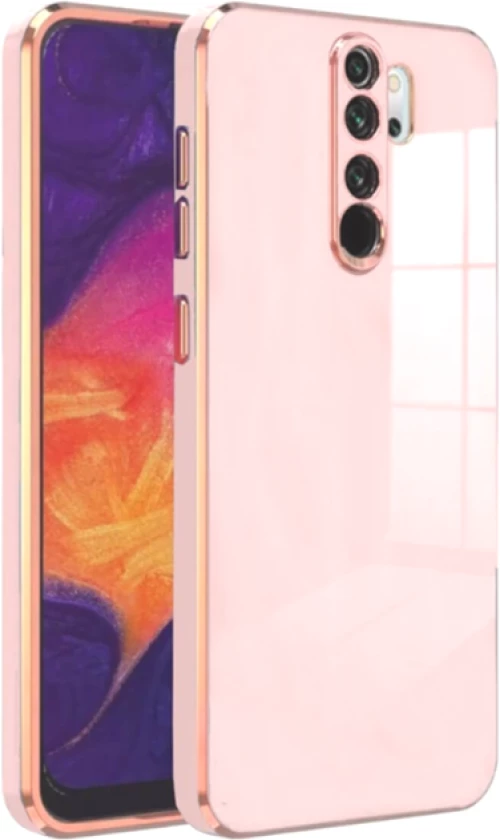 Bodycell Gold Plated - Θήκη Σιλικόνης Xiaomi Redmi Note 8 Pro - Pink (5206015071911)