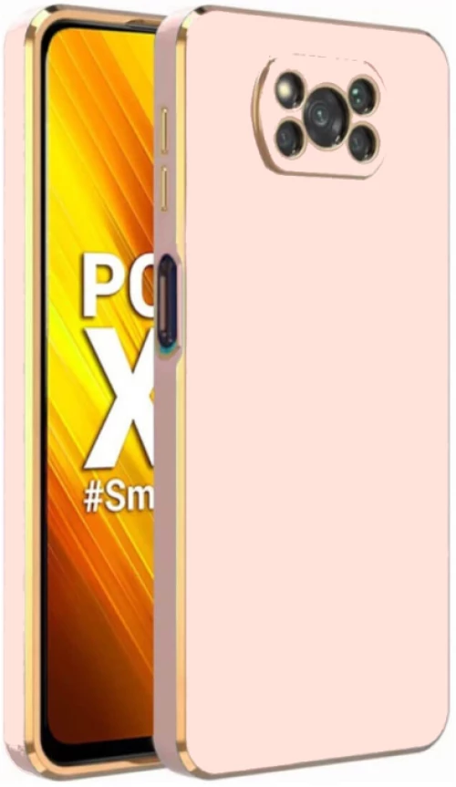 Bodycell Gold Plated - Θήκη Σιλικόνης Xiaomi Poco X3 / X3 Pro / X3 NFC - Pink (5206015071942)