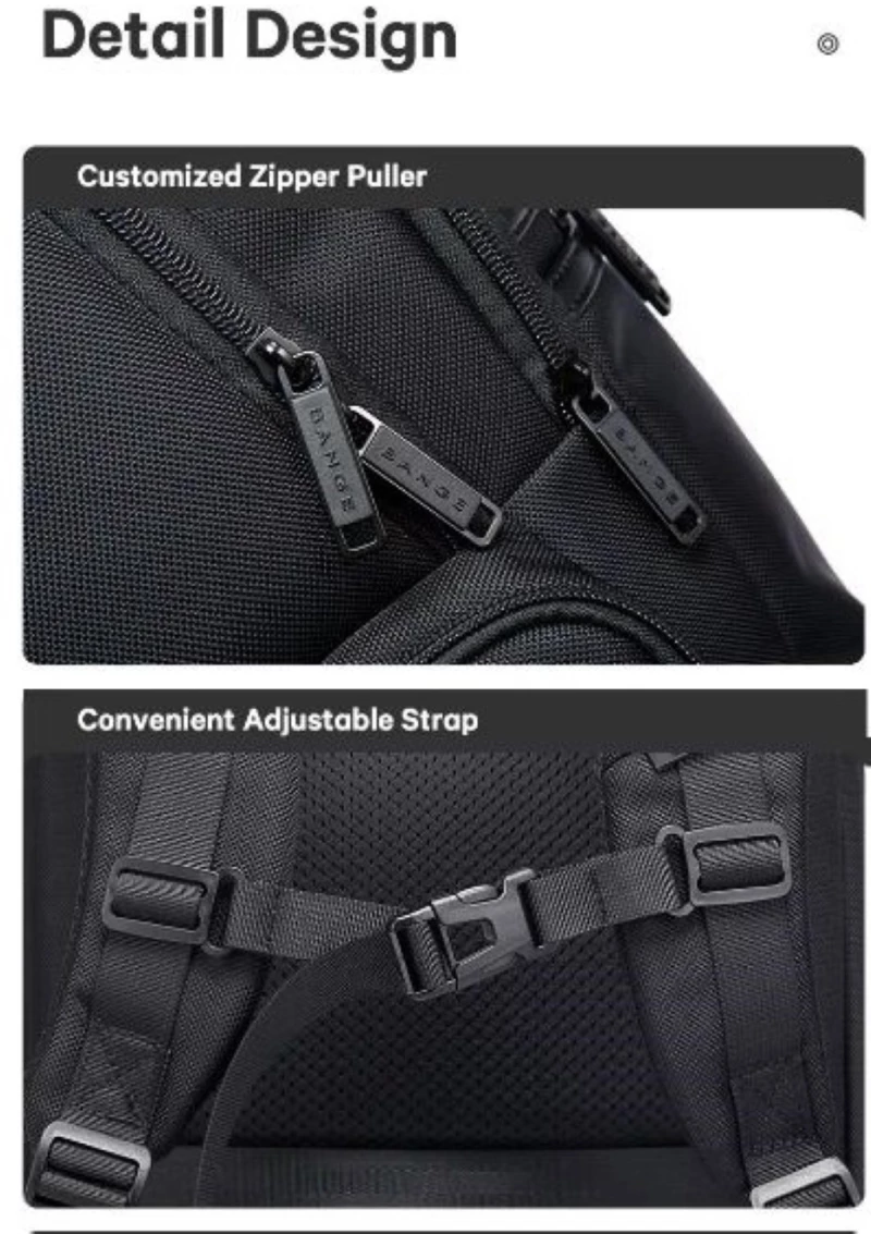 Bange 2603 Weekender Hand-On Bagage - Σακίδιο Πλάτης / Τσάντα Μεταφοράς Laptop έως 15.6" - 35L - Black