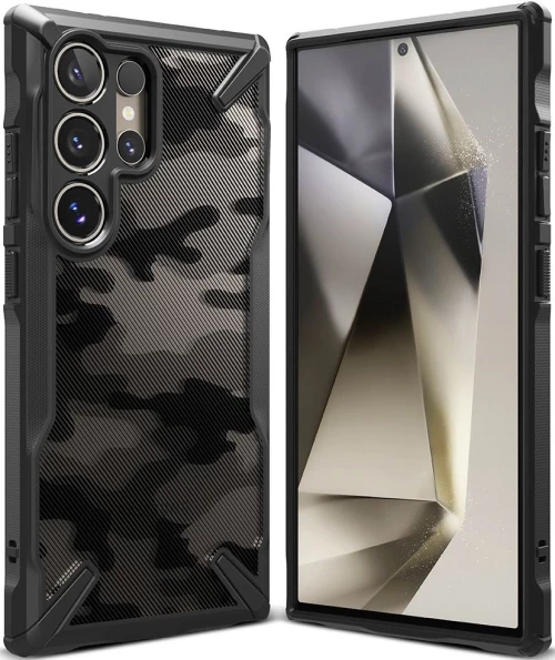 Σκληρή Θήκη - Samsung Galaxy S24 Ultra - Ringke Fusion X - Camo Black (8809961783791)