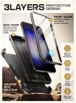 Ανθεκτική Θήκη - Samsung Galaxy S24 - Supcase Unicorn Beetle Pro Set - Black (843439138735)