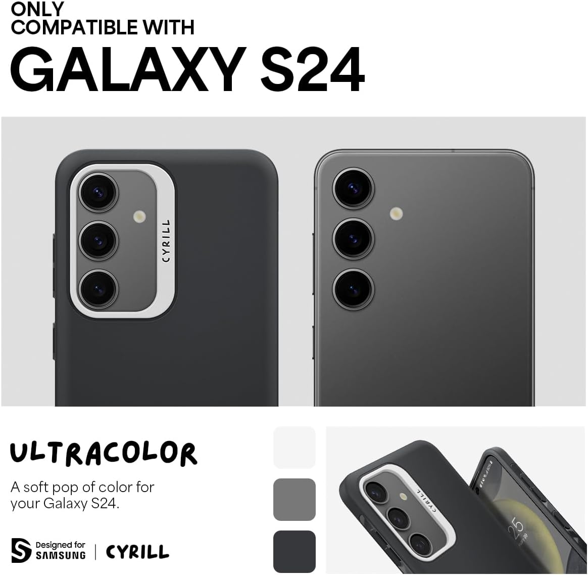Θήκη Σιλικόνης με Λουράκι Χειρός - Samsung Galaxy S24 - Spigen Cyrill UltraColor - Dusk (ACS07365)