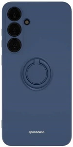 Θήκη Σιλικόνης με Μεταλλικό Μαγνητικό Ring Holder - Samsung Galaxy S24 Plus - Spacecase Silicone Ring - Blue (5905719106744)