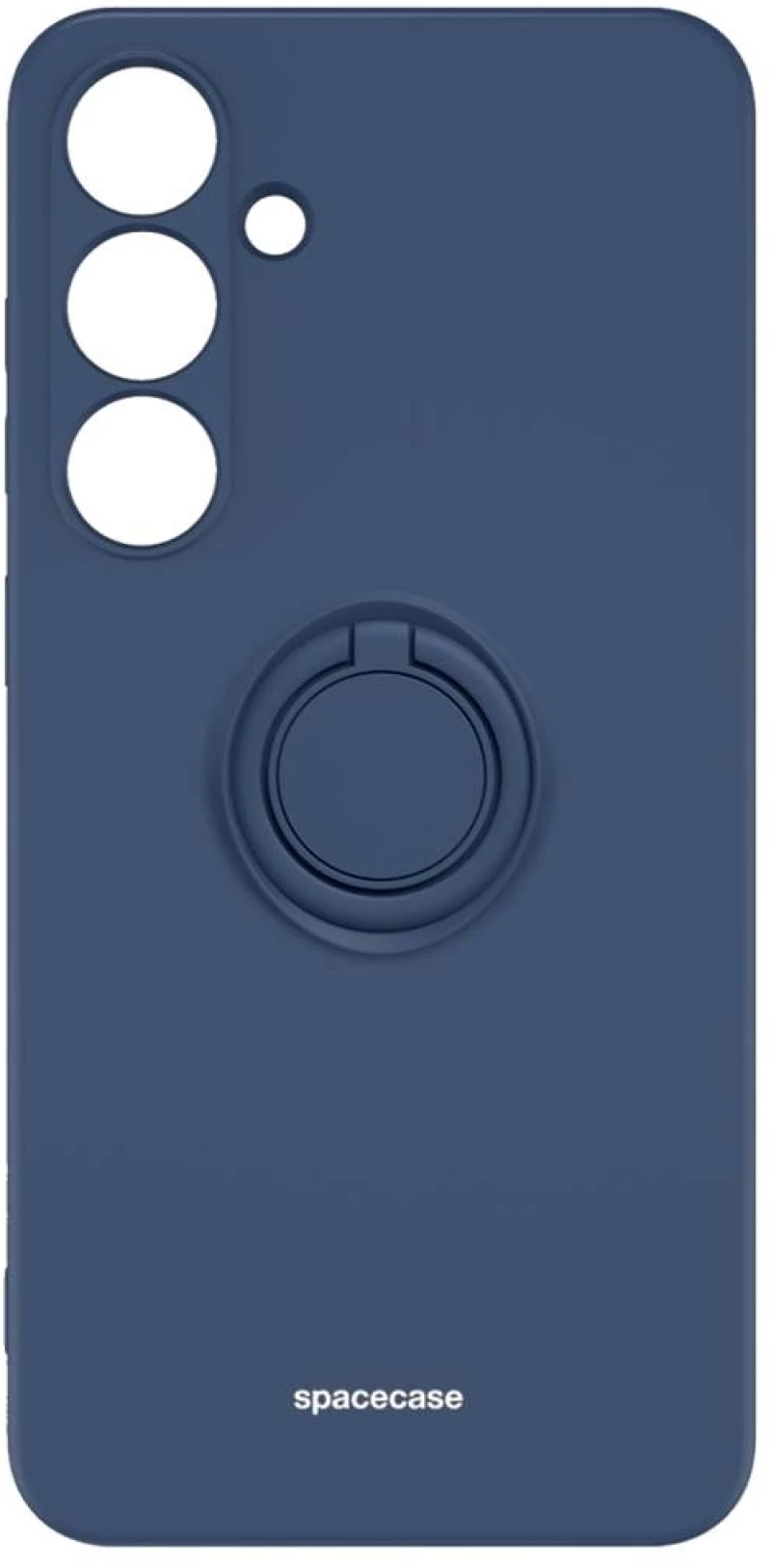 Θήκη Σιλικόνης με Μεταλλικό Μαγνητικό Ring Holder - Samsung Galaxy S24 Plus - Spacecase Silicone Ring - Blue (5905719106744)