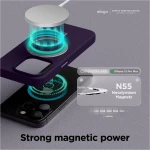 Elago Magnetic Silicone Case - Premium MagSafe Θήκη Σιλικόνης - Apple iPhone 15 Pro Max - Deep Purple (ES15MSSC67PRO-DPU)