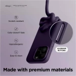 Elago Magnetic Silicone Case - Premium MagSafe Θήκη Σιλικόνης - Apple iPhone 15 Pro Max - Deep Purple (ES15MSSC67PRO-DPU)