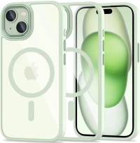 Tech-Protect MagMat - Σκληρή Διάφανη Θήκη MagSafe - Apple iPhone 15 - Green / Clear (5906302307982)