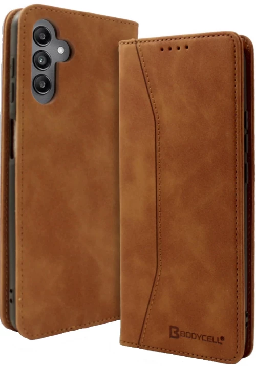 Bodycell Book Case - Θήκη Πορτοφόλι - Samsung Galaxy A25 - Brown (5206015073427)