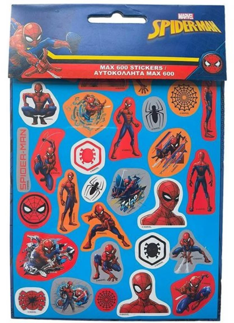 GIM Αυτοκολλητα Max Stickers 600 Spiderman - 777-51979
