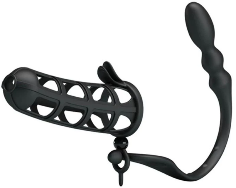 Προέκταση Πέους Με Σφήνα Pretty Love Hercules Penis Sheath Μαύρη