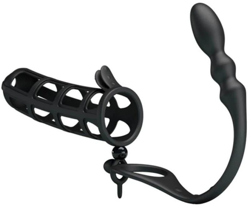 Προέκταση Πέους Με Σφήνα Pretty Love Hercules Penis Sheath Μαύρη