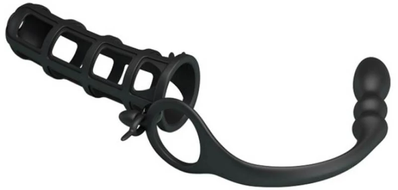 Προέκταση Πέους Με Σφήνα Pretty Love Hercules Penis Sheath Μαύρη