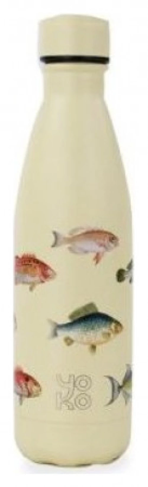 Ανοξείδωτο Μπουκάλι Yoko Design Hot & Cold Bottle A La Plage Poissons 500ml 1974